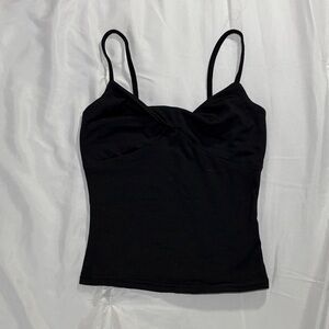 SHEIN black twist tank top